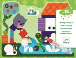 Djeco Colorea Mágico Escondido En EL Jardín Magisches Färben Im Garten (39063), Bunt