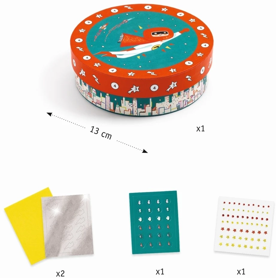 Djeco- DIY Box Zur Dekoration Super Schatzkisten (DJ07907) 4 Djeco- DIY Box Zur Dekoration Super Schatzkisten (DJ07907) – Bild 2