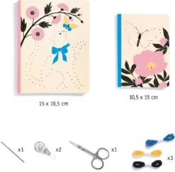 Djeco DIY-Buch Und Notizbuch Für Stickerei, Poetischer Garten, Bestickt (DJ07970) -Djeco Geschaft djeco diy buch und notizbuch fuer stickerei poetischer garten bestickt dj07970 3