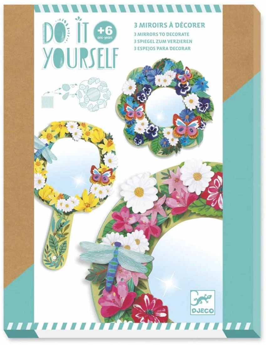 Djeco DIY Spiegel Zum Dekorieren Von Dulzura Floral (DJ07908) 3 Djeco DIY Spiegel Zum Dekorieren Von Dulzura Floral (DJ07908)