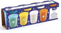 Djeco DJ09029 Moldear 4 Botes De Pasta Con Purpurina Kunst Und Handwerk