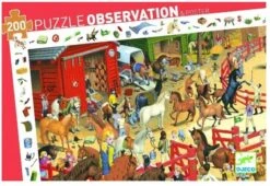 Djeco Djeco Entdeckerpuzzle Pferde Mehrfarbig