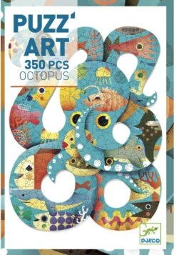 DJECO DJO7651 Puzzle Art Octopus 350 Teile, Bunt