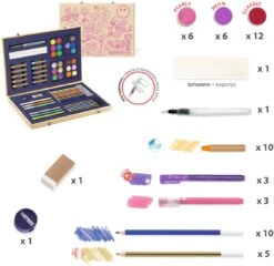 Djeco Funkelnder Mal- Und Zeichenkasten -Djeco Geschaft djeco funkelnder mal und zeichenkasten 3