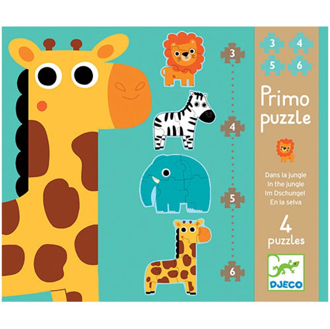 DJECO In The Jungle 3/4/5/6 - 25,5 X 21.5 X 3.5 Cm 4 DJECO In The Jungle 3/4/5/6 - 25,5 X 21.5 X 3.5 Cm – Bild 2