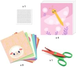 Djeco Bastelset Kokeshis -Djeco Geschaft djeco knutselset kartel knippen 1