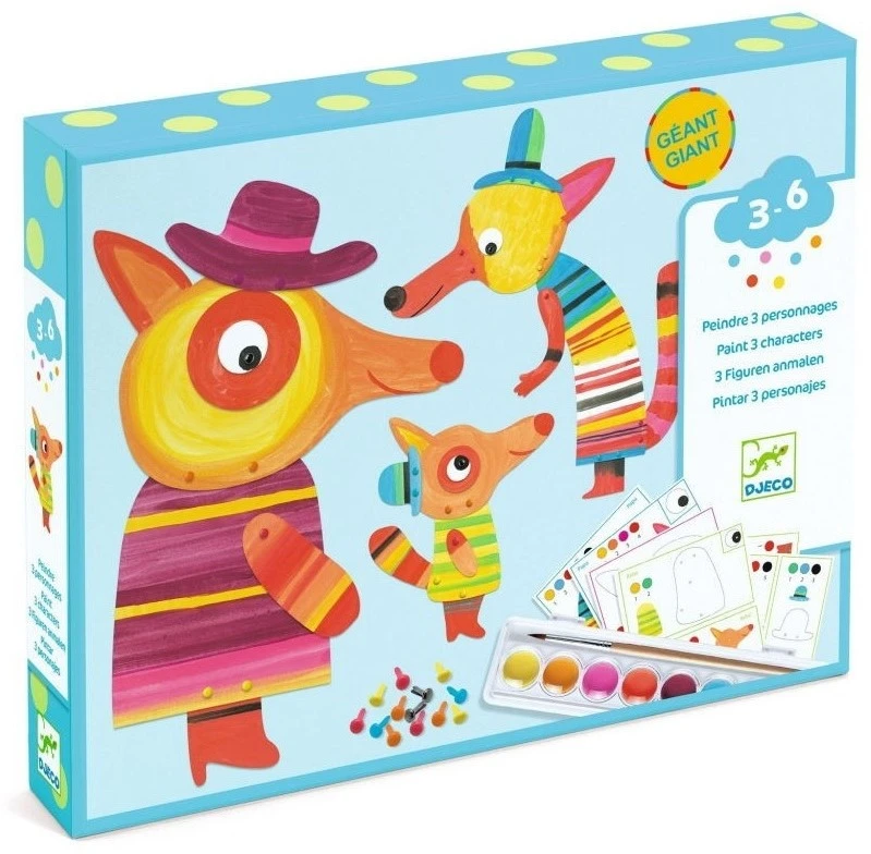 Djeco Malset Familie Fuchs 3 Djeco Malset Familie Fuchs