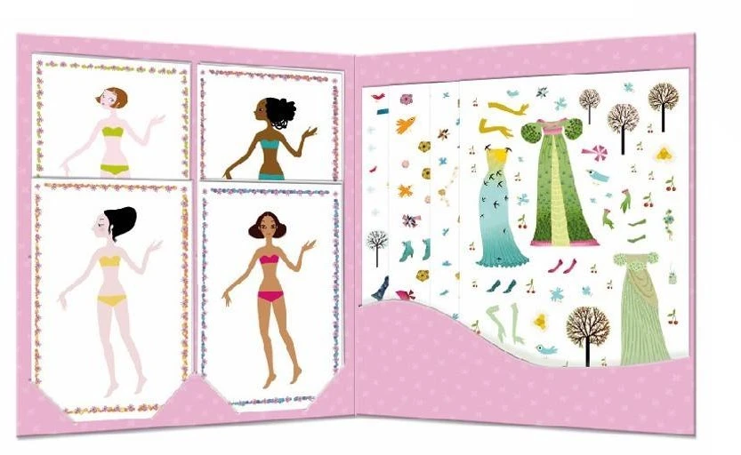Djeco - Paper Dolls Und Sticker Dresses Through The Season Papierpuppen 4 Djeco - Paper Dolls Und Sticker Dresses Through The Season Papierpuppen – Bild 2