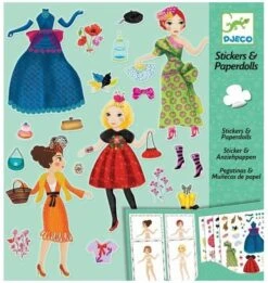 Djeco - Paper Dolls Und Sticker Massive Fashion Papierpuppen