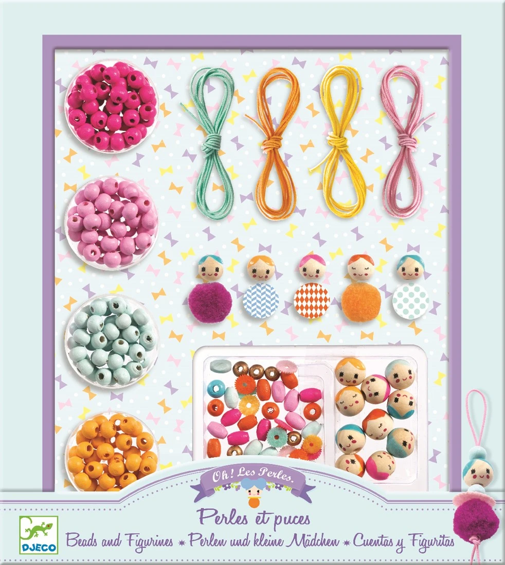 Djeco Perlas Y Figuritas Perlen Und Figuren (39819), Bunt 3 Djeco Perlas Y Figuritas Perlen Und Figuren (39819), Bunt