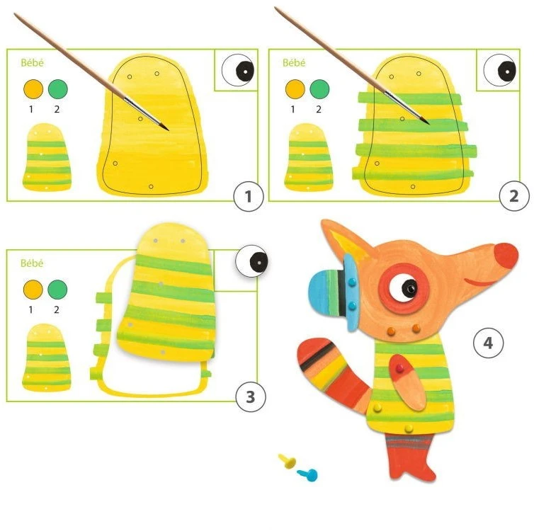 Djeco Malset Familie Fuchs 6 Djeco Malset Familie Fuchs – Bild 4