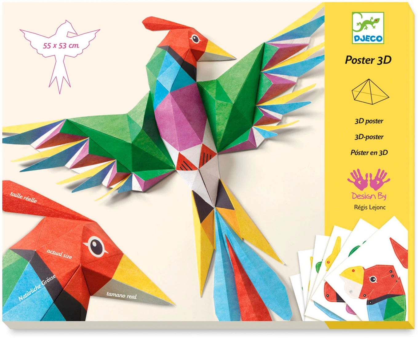 Djeco Wandaufkleber, 3D-Poster 3 Djeco Wandaufkleber, 3D-Poster