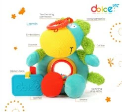 Dolce Classic Aktivitätsspielzeug Frühlingslamm - 23 Cm 10 Dolce Classic Aktivitätsspielzeug Frühlingslamm - 23 Cm -Djeco Geschaft dolce classic aktivitaetsspielzeug fruehlingslamm 23 cm 3