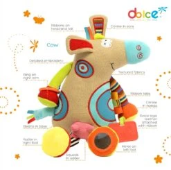 Dolce Classic Aktivitätsspielzeug Kuh - 27 Cm -Djeco Geschaft dolce classic aktivitaetsspielzeug kuh 27 cm 3