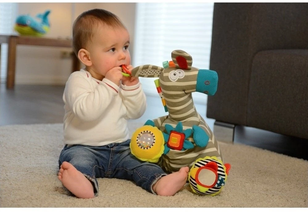 Dolce Classic Aktivitätsspielzeug Zebra Zeddy - 25 Cm 5 Dolce Classic Aktivitätsspielzeug Zebra Zeddy - 25 Cm – Bild 3