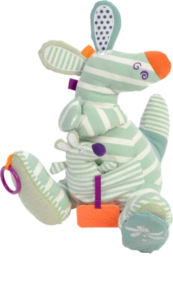 Dolce Primo Aktivitätsspielzeug Känguru Ozzie - 38 Cm