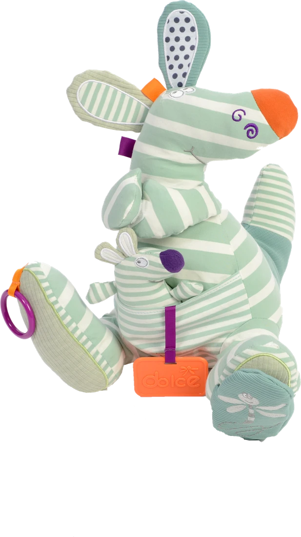 Dolce Primo Aktivitätsspielzeug Känguru Ozzie - 38 Cm 3 Dolce Primo Aktivitätsspielzeug Känguru Ozzie - 38 Cm