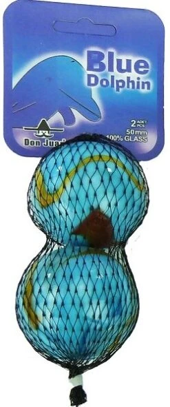 Merkloos Don Juan 2 Blaue Delphin Murmeln 50mm 4004