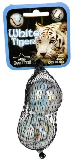 Don Juan 2 Weiße Tigermurmeln 42mm 4150