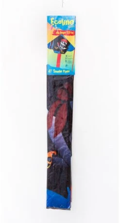 HQ Ecoline 102146 - Simple Flyer Jolly Roger 120cm Kinderdrachen Einleiner, Ab 5 Jahren, 75x120cm Und 1.5m Drachenschwanz, Inkl. 17kp Polyesterschnur 25m Auf Griff, 2-5 Beaufort -Djeco Geschaft ecoline 102146 simple flyer jolly roger 120cm kinderdrachen einleiner ab 5 jahren 75x120cm und 15m drachenschwanz inkl 17kp polyesterschnur 25m auf griff 2 5 beaufort 2