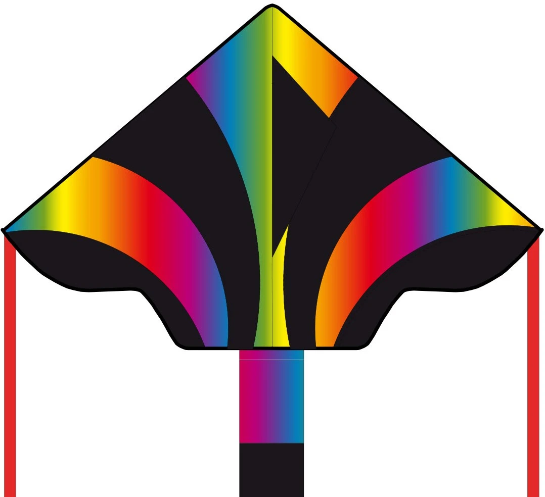 HQ Ecoline 102148 - Simple Flyer Radient Rainbow 120cm Kinderdrachen Einleiner, Ab 5 Jahren, 75x120cm Und 1.5m Drachenschwanz, Inkl. 17kp Polyesterschnur 25m Auf Griff, 2-5 Beaufort 3 HQ Ecoline 102148 - Simple Flyer Radient Rainbow 120cm Kinderdrachen Einleiner, Ab 5 Jahren, 75x120cm Und 1.5m Drachenschwanz, Inkl. 17kp Polyesterschnur 25m Auf Griff, 2-5 Beaufort