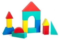 Edushape 706140 Riesen-Blocks - 4 .33 In. - 32 - Beutel -Djeco Geschaft edushape 706140 riesen blocks 4 33 in 32 beutel 2