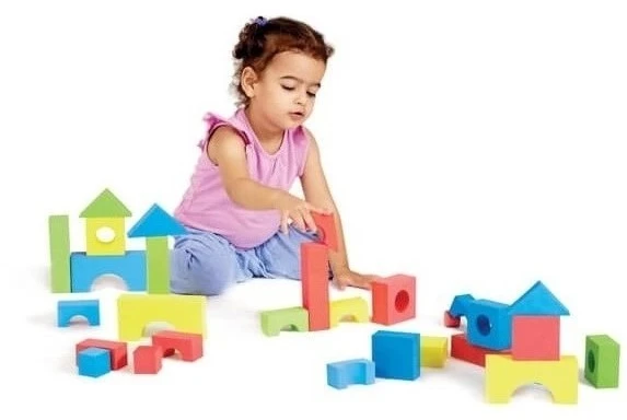 Edushape Edufarbe Blöcke - 80-Stück (Tasche) 4 Edushape Edufarbe Blöcke - 80-Stück (Tasche) – Bild 2