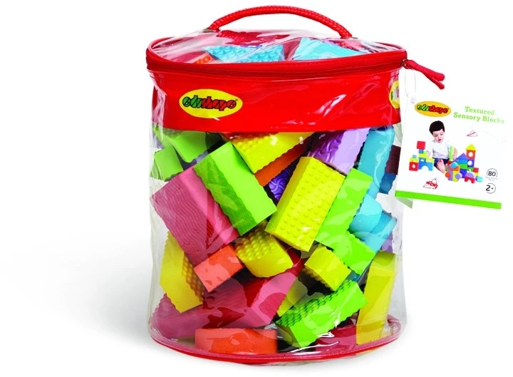 Edushape Strukturierte Blöcke - 80 Stück 4 Edushape Strukturierte Blöcke - 80 Stück – Bild 2