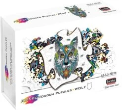 Eureka 2D RainboWooden Puzzle - Wolf
