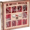 Eureka Metal Puzzle Set - 10 Metal Puzzles Set - Red (only Available In Display 52473355) -Djeco Geschaft eureka metal puzzle set 10 metal puzzles set red only available in display 52473355