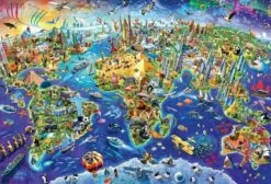 Eurographics Puzzle Crazy World - 2000 Teile -Djeco Geschaft eurographics puzzle crazy world 2000 teile 2