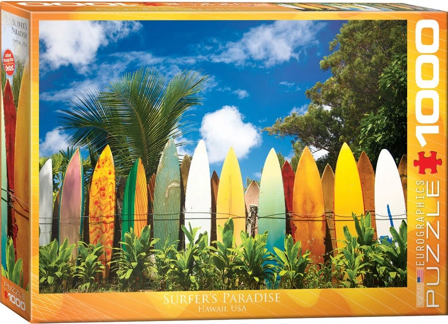 Eurographics Puzzle Das Paradies Für Surfer - Hawaii - 1000 Teile 3 Eurographics Puzzle Das Paradies Für Surfer - Hawaii - 1000 Teile