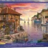 Eurographics Puzzle Dominic Davison - Mediterranean Harbor - 1000 Teile -Djeco Geschaft eurographics puzzle dominic davison mediterranean harbor 1000 teile