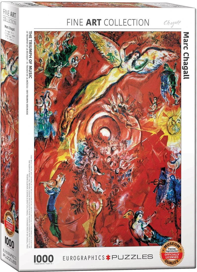 Eurographics Puzzle Marc Chagall - Der Triumph Der Musik - 1000 Teile 3 Eurographics Puzzle Marc Chagall - Der Triumph Der Musik - 1000 Teile