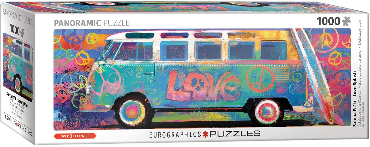 Eurographics Puzzle Samba Pa' Ti - Love Bus VW Panorama - 1000 Teile 3 Eurographics Puzzle Samba Pa' Ti - Love Bus VW Panorama - 1000 Teile