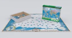 Eurographics Puzzle Weltkarte - 2000 Teile -Djeco Geschaft eurographics puzzle weltkarte 2000 teile 3
