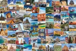 Eurographics Puzzle World Globetrotter - 2000 Teile -Djeco Geschaft eurographics puzzle world globetrotter 2000 teile 2