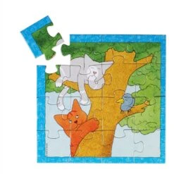 Bambolino Toys Dikkie Dik 4 In 1 Puzzel (wit) (4+6+9+16) -Djeco Geschaft extra afbeelding voor 8716473520168 1