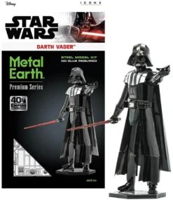 Fascinations - Metal Earth ICONX - Star Wars, Lasergeschnittener 3D-Konstruktionsbausatz, Ab 14 Jahren… (Darth Vader) -Djeco Geschaft fascinations metal earth iconx star wars lasergeschnittener 3d konstruktionsbausatz ab 14 jahren darth vader 3