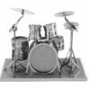 Fascinations Metal Earth MMS076 - 502736, Drum Set, Konstruktionsspielzeug, 2 Metallplatinen, Ab 14 Jahren -Djeco Geschaft fascinations metal earth mms076 502736 drum set konstruktionsspielzeug 2 metallplatinen ab 14 jahren