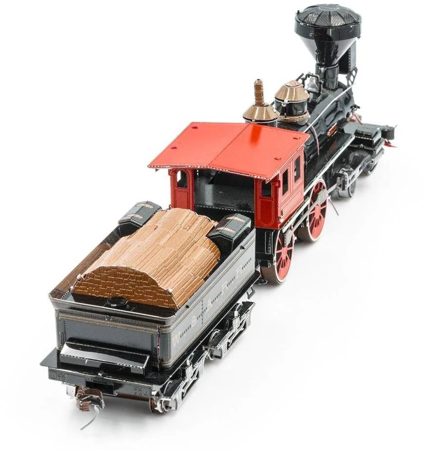 Fascinations - Metal Earth Wild West, Lasergeschnittener 3D-Konstruktionsbausatz, Ab 14 Jahren (4-4-0 Locomotive) 4 Fascinations - Metal Earth Wild West, Lasergeschnittener 3D-Konstruktionsbausatz, Ab 14 Jahren (4-4-0 Locomotive) – Bild 2