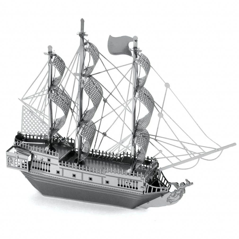 Fascinations MMS012 - Metal Earth 502600 - Sail Ship Black Pearl, Lasergeschnittener 3D-Konstruktionsbausatz, 2 Metallplatinen, Ab 14 Jahren 3 Fascinations MMS012 - Metal Earth 502600 - Sail Ship Black Pearl, Lasergeschnittener 3D-Konstruktionsbausatz, 2 Metallplatinen, Ab 14 Jahren