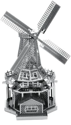Fascinations MMS038 - Metal Earth 502570 - Windmill, Lasergeschnittener 3D-Konstruktionsbausatz, 2 Metallplatinen, Ab 14 Jahren -Djeco Geschaft fascinations mms038 metal earth 502570 windmill lasergeschnittener 3d konstruktionsbausatz 2 metallplatinen ab 14 jahren 3
