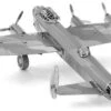 Fascinations MMS067 - Metal Earth 502488 - Avro Lancaster, Lasergeschnittener 3D-Konstruktionsbausatz, 1 Metallplatine, Ab 14 Jahren -Djeco Geschaft fascinations mms067 metal earth 502488 avro lancaster lasergeschnittener 3d konstruktionsbausatz 1 metallplatine ab 14 jahren