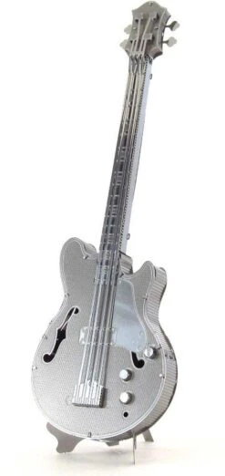 Fascinations MMS075 - Metal Earth 502732 - Electric Bass Guitar, Lasergeschnittener 3D-Konstruktionsbausatz, 1 Metallplatine, Ab 14 Jahren