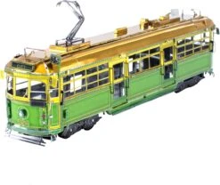 Fascinations MMS158 - Metal Earth 502446 - Melbourne W-Class Tram, Lasergeschnittener 3D-Konstruktionsbausatz, 2 Metallplatinen, Ab 14 Jahren