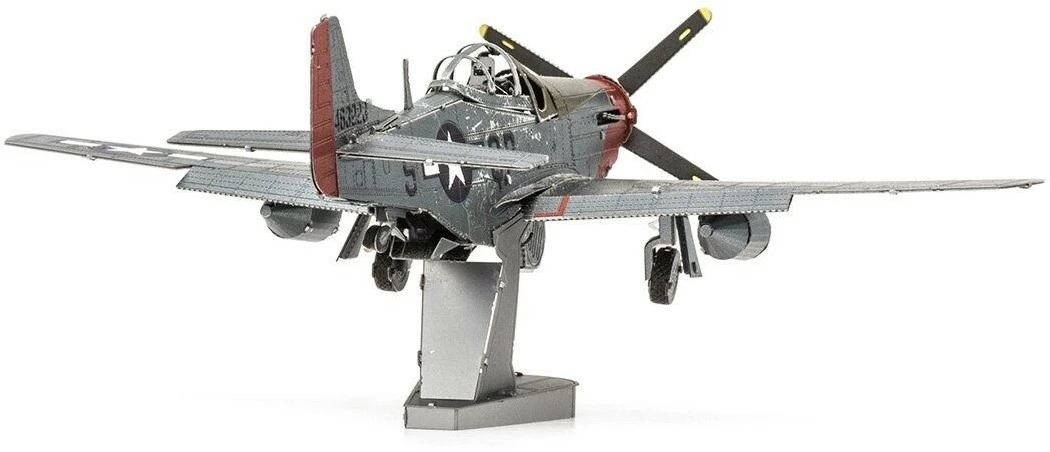 Fascinations MMS180 - Metal Earth 502501 - P-51D Mustang Sweet Arlene, Lasergeschnittener 3D-Konstruktionsbausatz, 2 Metallplatinen, Ab 14 Jahren 4 Fascinations MMS180 - Metal Earth 502501 - P-51D Mustang Sweet Arlene, Lasergeschnittener 3D-Konstruktionsbausatz, 2 Metallplatinen, Ab 14 Jahren – Bild 2