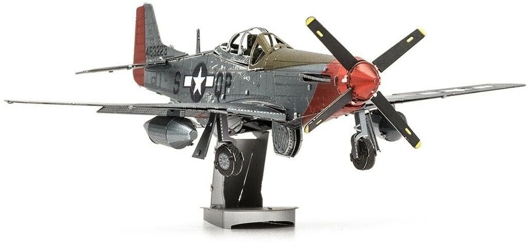 Fascinations MMS180 - Metal Earth 502501 - P-51D Mustang Sweet Arlene, Lasergeschnittener 3D-Konstruktionsbausatz, 2 Metallplatinen, Ab 14 Jahren 5 Fascinations MMS180 - Metal Earth 502501 - P-51D Mustang Sweet Arlene, Lasergeschnittener 3D-Konstruktionsbausatz, 2 Metallplatinen, Ab 14 Jahren – Bild 3