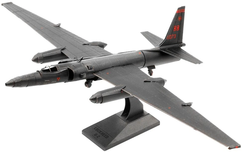 Fascinations MMS214 - Metal Earth 502479 - Lockheed U-2 Dragon Lady, Lasergeschnittener 3D-Konstruktionsbausatz, 2 Metallplatinen, Ab 14 Jahren 3 Fascinations MMS214 - Metal Earth 502479 - Lockheed U-2 Dragon Lady, Lasergeschnittener 3D-Konstruktionsbausatz, 2 Metallplatinen, Ab 14 Jahren