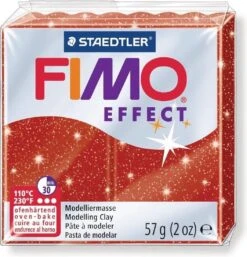 Fimo Effect Modelliermasse 57g Metallic Rot - 202